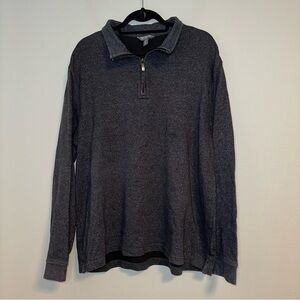 VAN HEUSEN - Dark Gray Long Sleeve 3/4 Zip Pullover